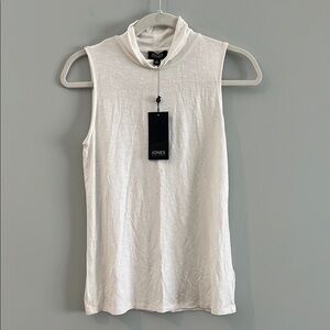 Jones New York Women's White Sleeveless Top